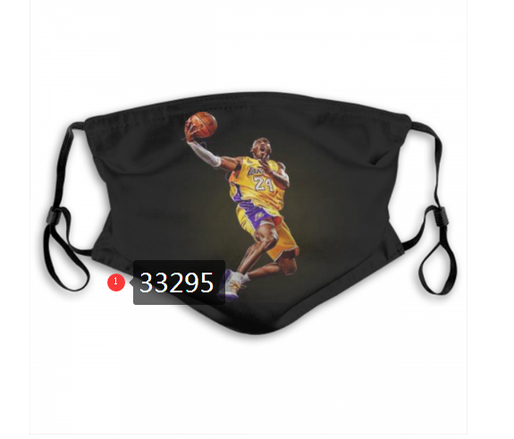 2021 NBA Los Angeles Lakers #24 kobe bryant 33295 Dust mask with filter->nba dust mask->Sports Accessory
